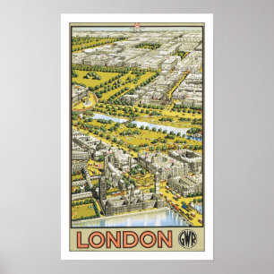 Vintage resor London Poster