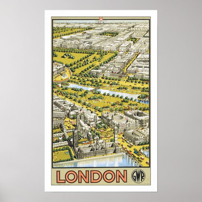 Vintage resor London Poster (Framsidan)