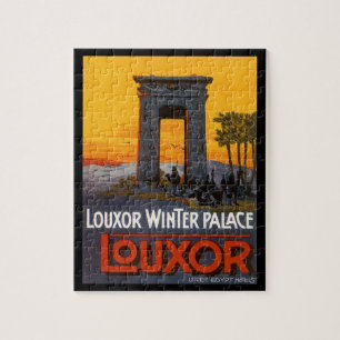 Vintage resor, Louxor Winter Palace, Egypt Afrika Pussel