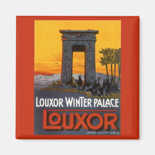 Vintage resor, Louxor Winter Palace, Egypten Afrik Magnet