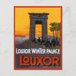 vintage resor, Louxor Winter Palace, Egypten Afrik Vykort