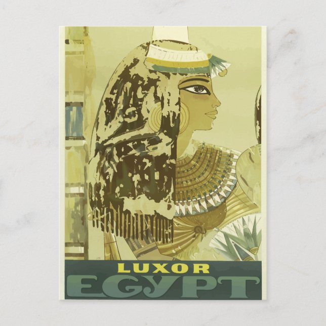 Vintage resor Luxor Egypten Vykort (Framsida)