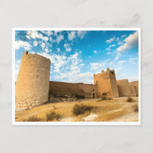 vintage resor Malaga Spanien, Alcazaba-staden Post Vykort