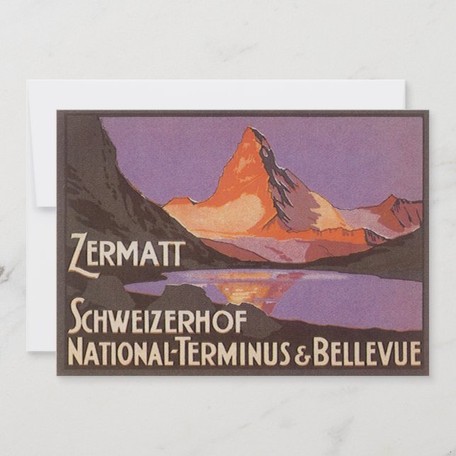 Vintage resor, Matterhornberget i Schweiz (Framsida)