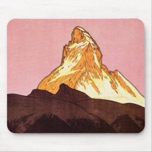 Vintage resor, Matterhornberget, Schweiz Musmatta