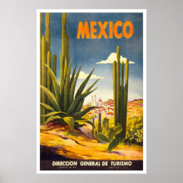 Vintage resor,Mexiko Poster