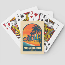 Vintage resor Miami Beach Florida Sunset Seaside Casinokort