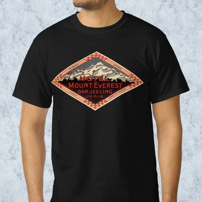 Vintage resor, Mount Everest, Darjeeling India Tee (Vintage Travel, Mount Everest, Darjeeling India T-Shirt)