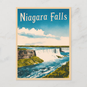 Vintage resor Niagara Falls Retro Scenia Vykort