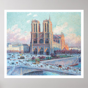 Vintage resor Notre Dame de Paris Poster