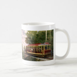 Vintage Resor och Transport Elektrisk Spårvagn Kaffemugg
