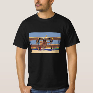 Vintage resor och transporter Biplan flygplan T Shirt