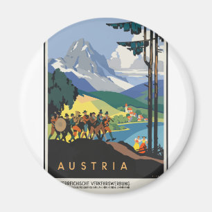 Vintage resor Österrike Magnet
