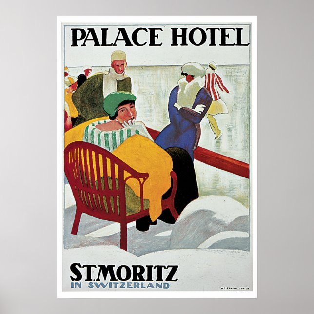Vintage resor,Palace Hotel Poster (Framsidan)