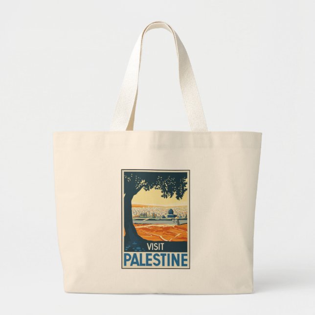Vintage resor Palestina Jumbo Tygkasse (Framsidan)