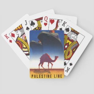 Vintage resor Palestine Line Frakt Casinokort