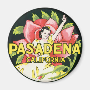 Vintage resor, Pasadena Kalifornien, Dam och Ro Magnet