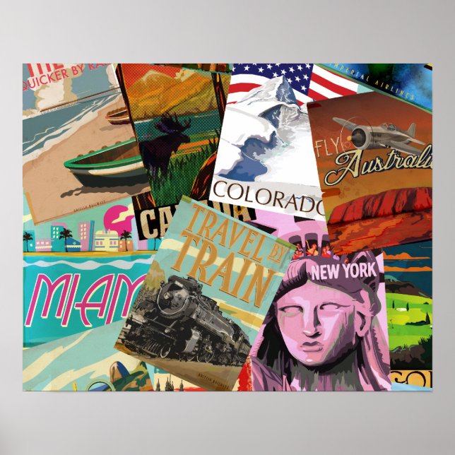 Vintage resor Poster (Framsidan)