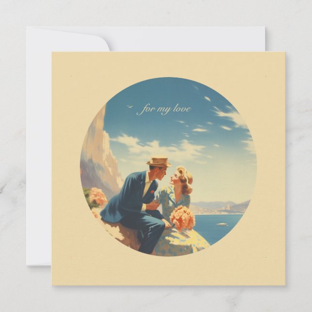 Vintage resor Poster, Alla hjärtans anpassade (Framsida)