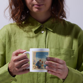 Vintage resor Poster, Alla hjärtans anpassade Kaffemugg