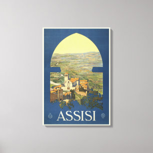 Vintage resor Poster assistans, Italien Canvastryck