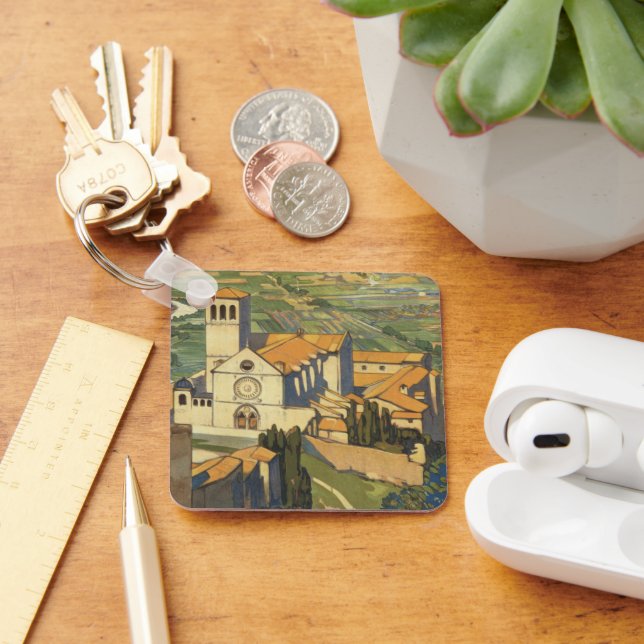 Vintage resor Poster assistans, Italien Nyckelring (Skrivbord)