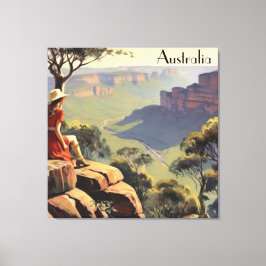 Vintage resor Poster Australien Canyon Canvastryck
