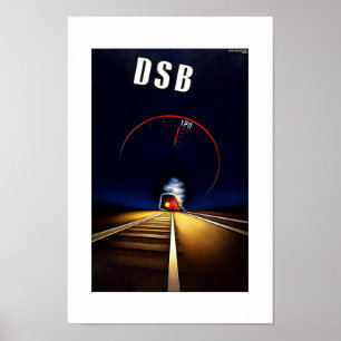 VINTAGE RESOR POSTER DSB