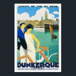 Vintage resor Poster Dunkerque Harbor Frankrike<br><div class="desc">Reproduktion av ett vintage resor Art Deco poster att man främjar turismen genom Dunkerques hamn i norra Frankrike. Den här konsthandlingen har digitalt renoverats för att få ut det ursprungliga färg,  ännu bättre och för att åtgärda så många brister som möjligt.</div>