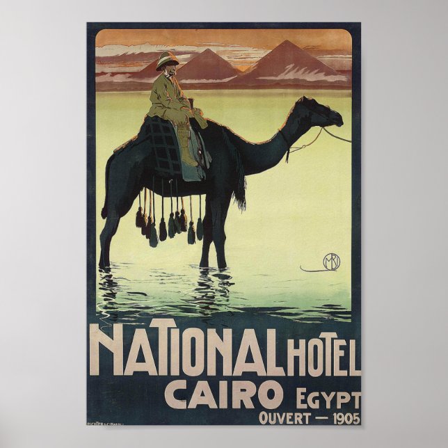 Vintage resor Poster Egypten Äventyr (Framsidan)