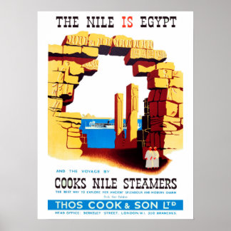 Vintage resor Poster - Egypten Nilen