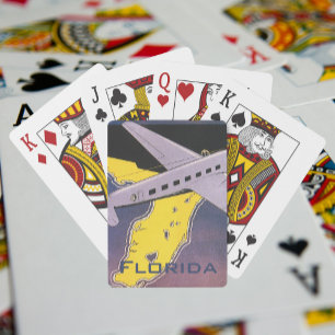 Vintage resor Poster, Florida från Luft flygplan Casinokort