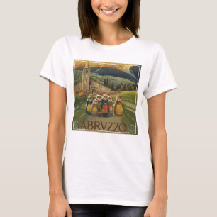 Vintage resor Poster för Abruzzo, Italien. T Shirt