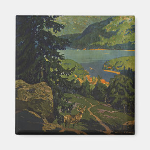 Vintage resor Poster för Adirondacks Magnet