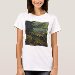 Vintage resor Poster för Adirondacks T Shirt