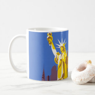Vintage resor Poster för Allegheny Airlines Kaffemugg