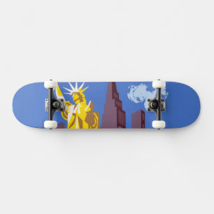 Vintage resor Poster för Allegheny Airlines Mini Skateboard Bräda 18,5 Cm