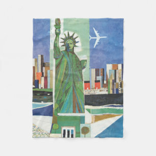 Vintage resor Poster för American Airlines Fleecefilt