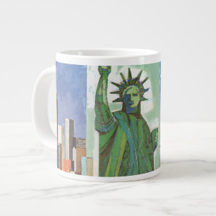 Vintage resor Poster för American Airlines Jumbo Mugg