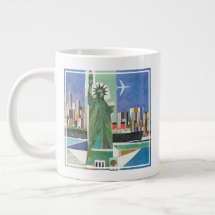 Vintage resor Poster för American Airlines Jumbo Mugg