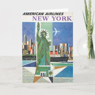 Vintage resor Poster för American Airlines Kort