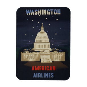 Vintage resor Poster för American Airlines Magnet