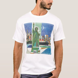 Vintage resor Poster för American Airlines T Shirt