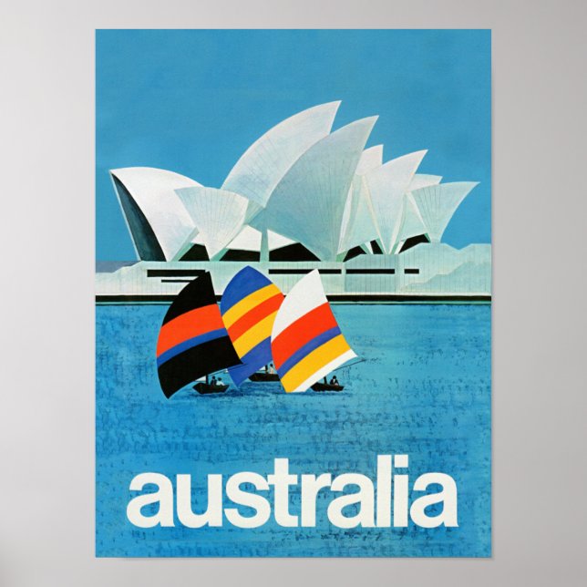 Vintage resor poster för Australien (Framsidan)