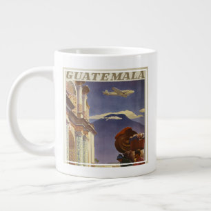 Vintage resor Poster för Guatemala Jumbo Mugg