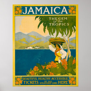 Vintage resor Poster för Jamaica