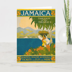 Vintage resor Poster för Jamaica Kort