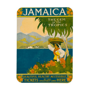 Vintage resor Poster för Jamaica Magnet