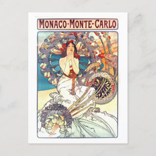 Vintage resor Poster för Monte Carlo, Monaco. Vykort