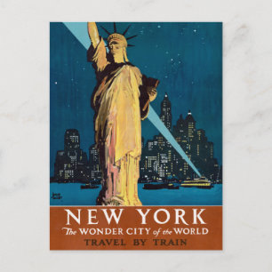 Vintage resor Poster för New York Vykort